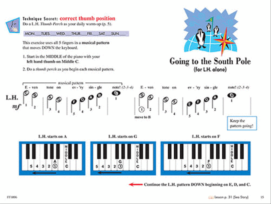 Primer Level – Technique & Artistry Book Piano Method scores gallery preview page 3