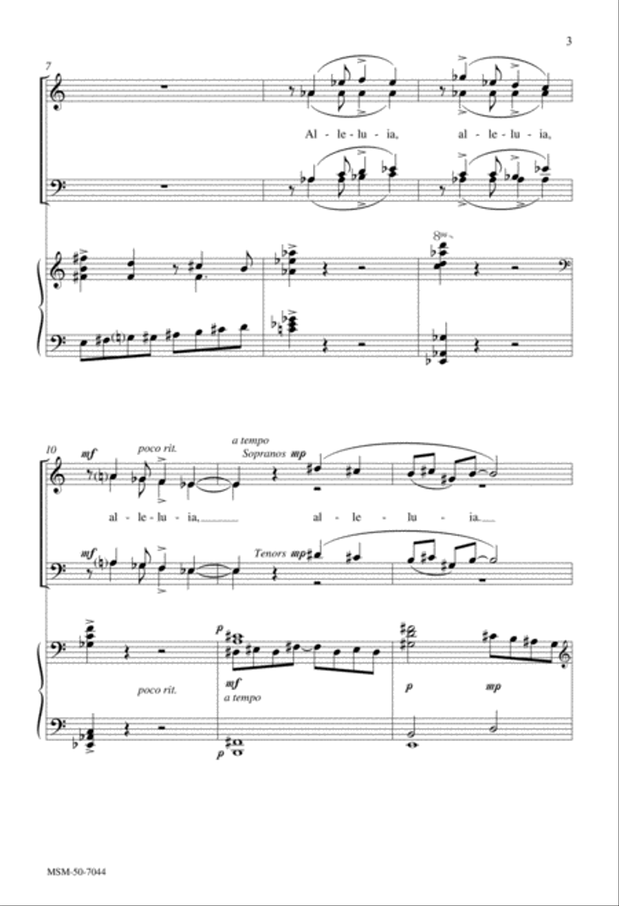 Alleluia 4-Part scores gallery preview page 3