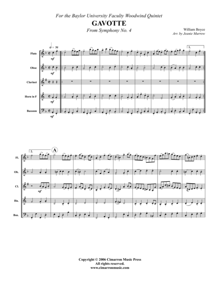 Gavotte from Symphony #4