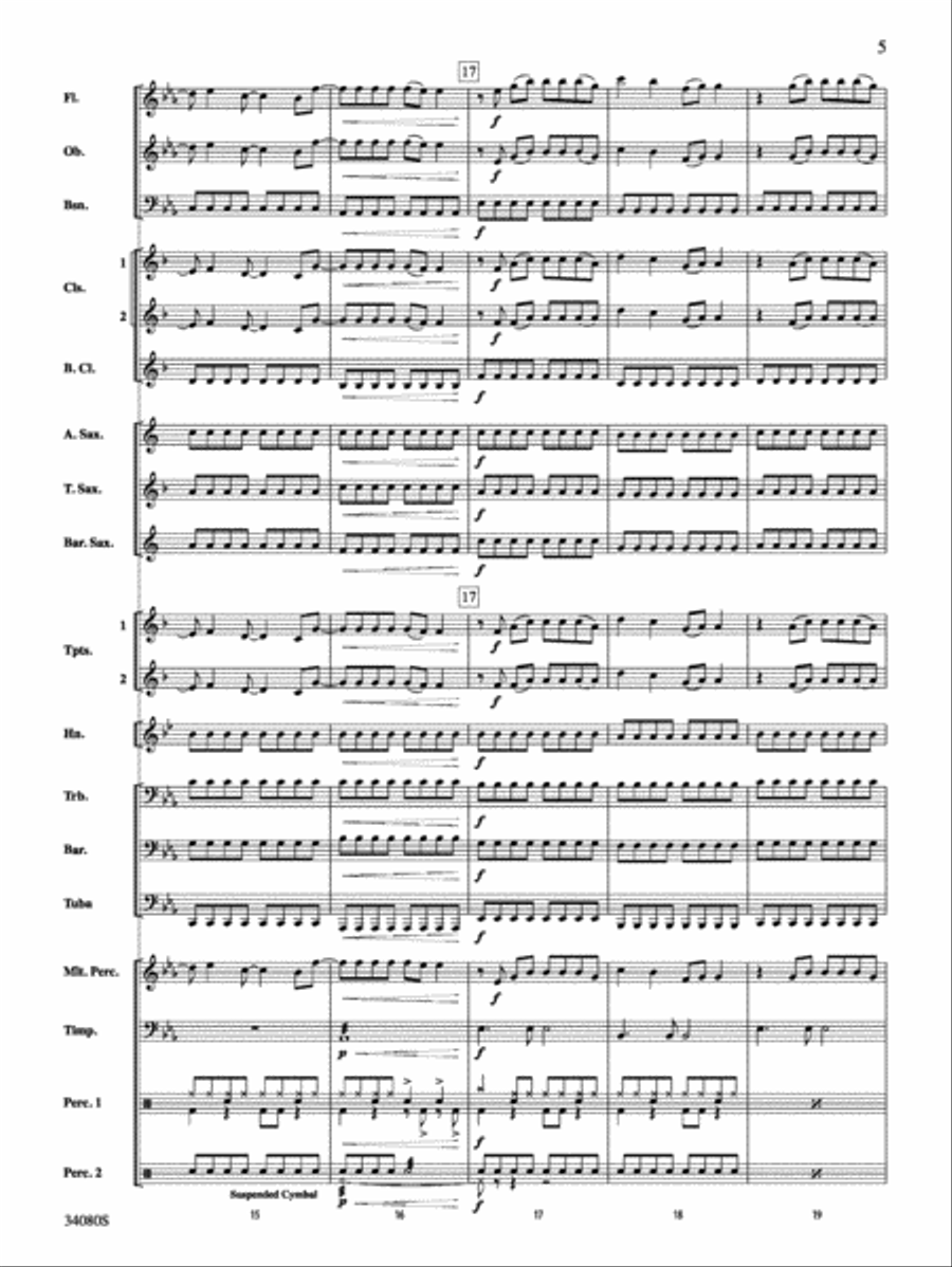 Kissin' U: Score Concert Band scores gallery preview page 5
