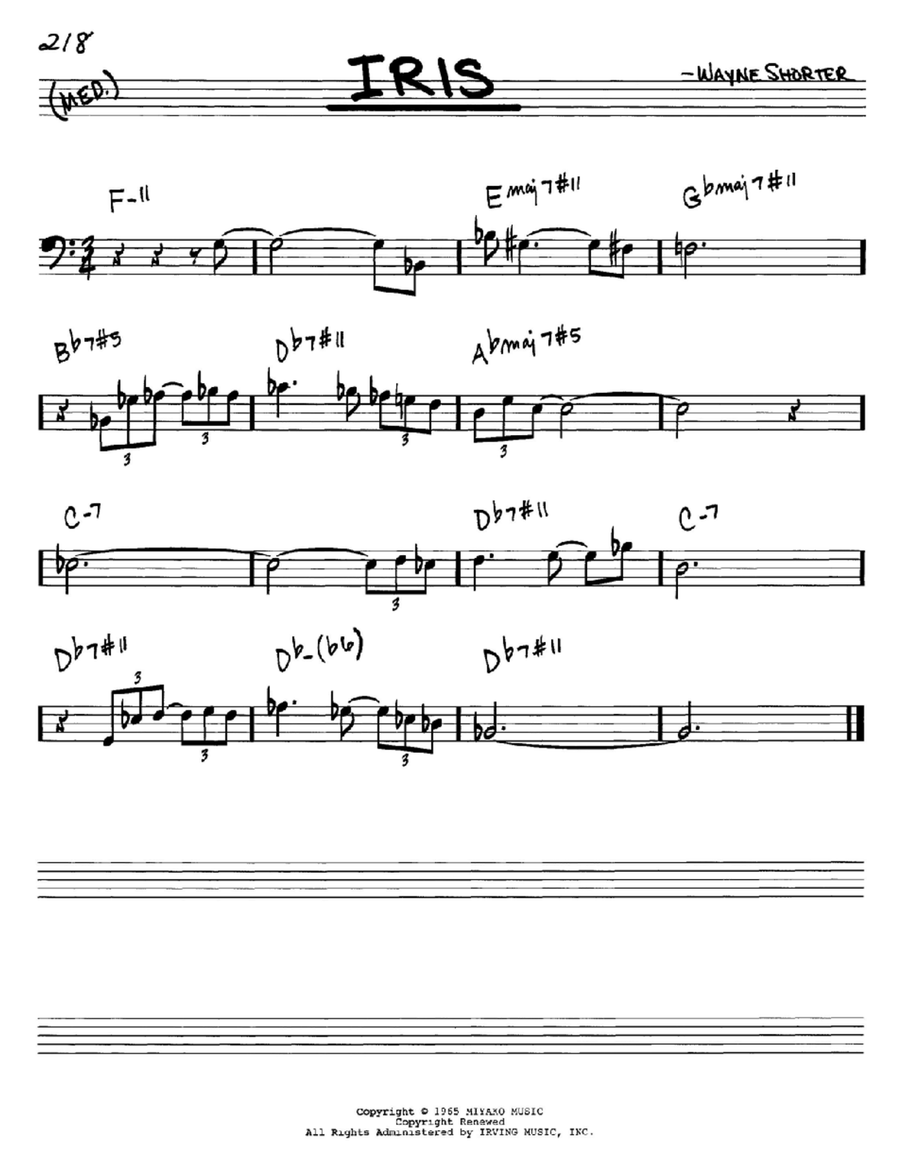 Iris Piano scores gallery preview page 1