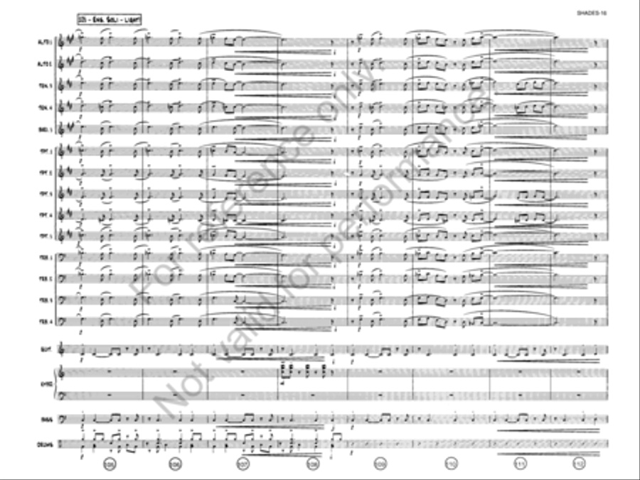Shades On, Roof Down! Jazz Ensemble scores gallery preview page 15