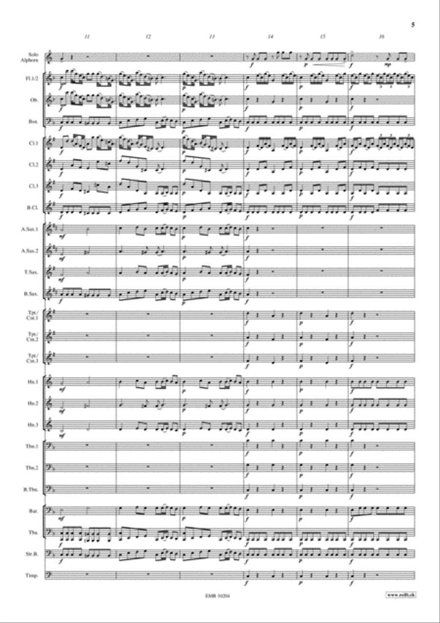 Sinfonia Pastorella Concert Band scores gallery preview page 6