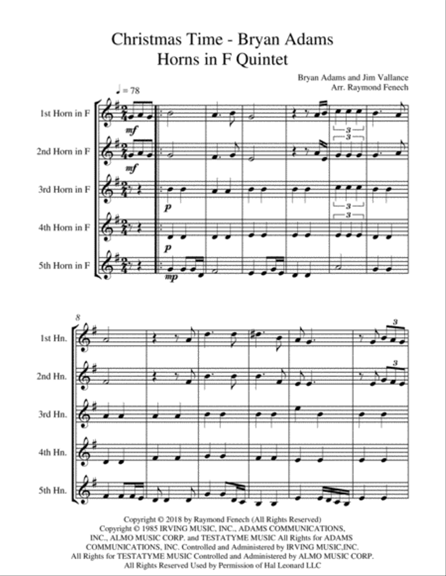 Christmas Time Brass Ensemble scores gallery preview page 4