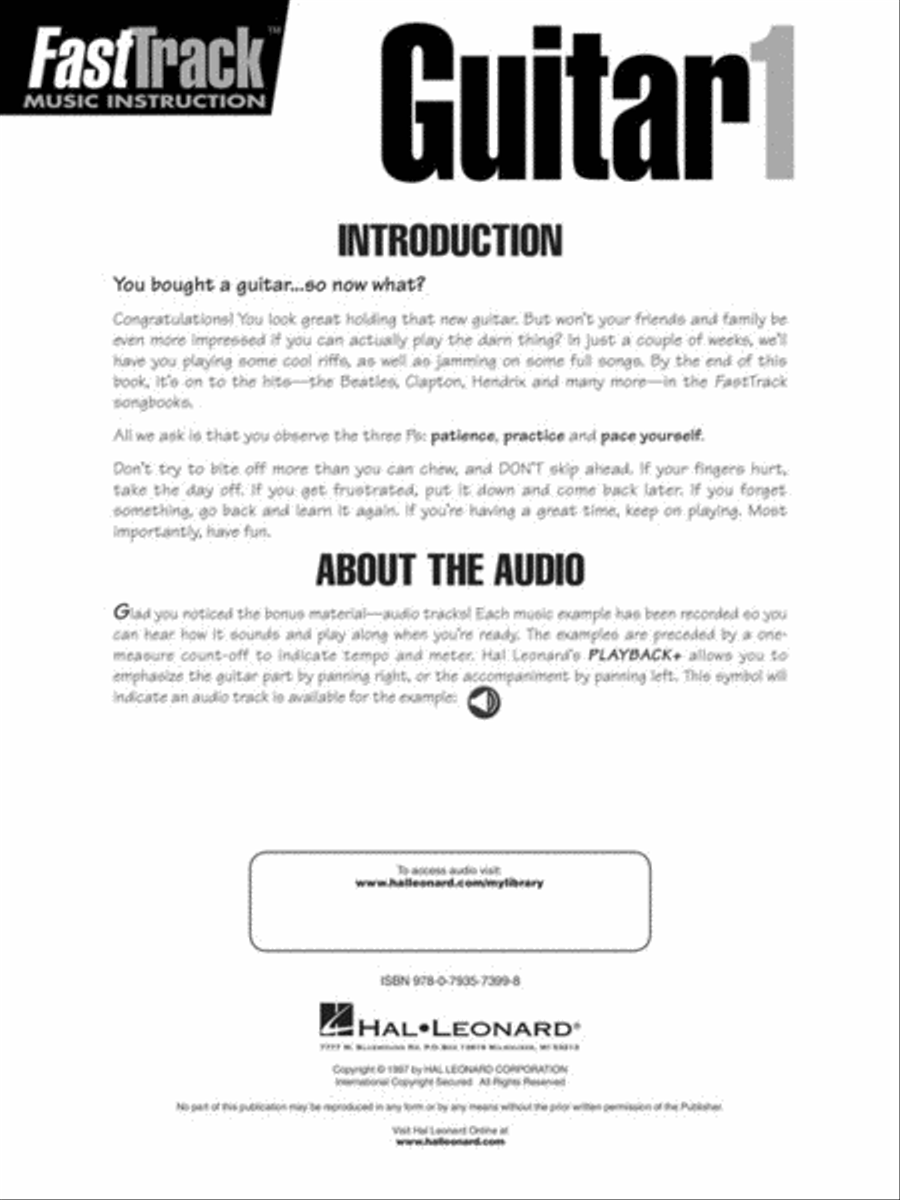 FastTrack Guitar Method Starter Pack Guitar Tablature scores gallery preview page 2