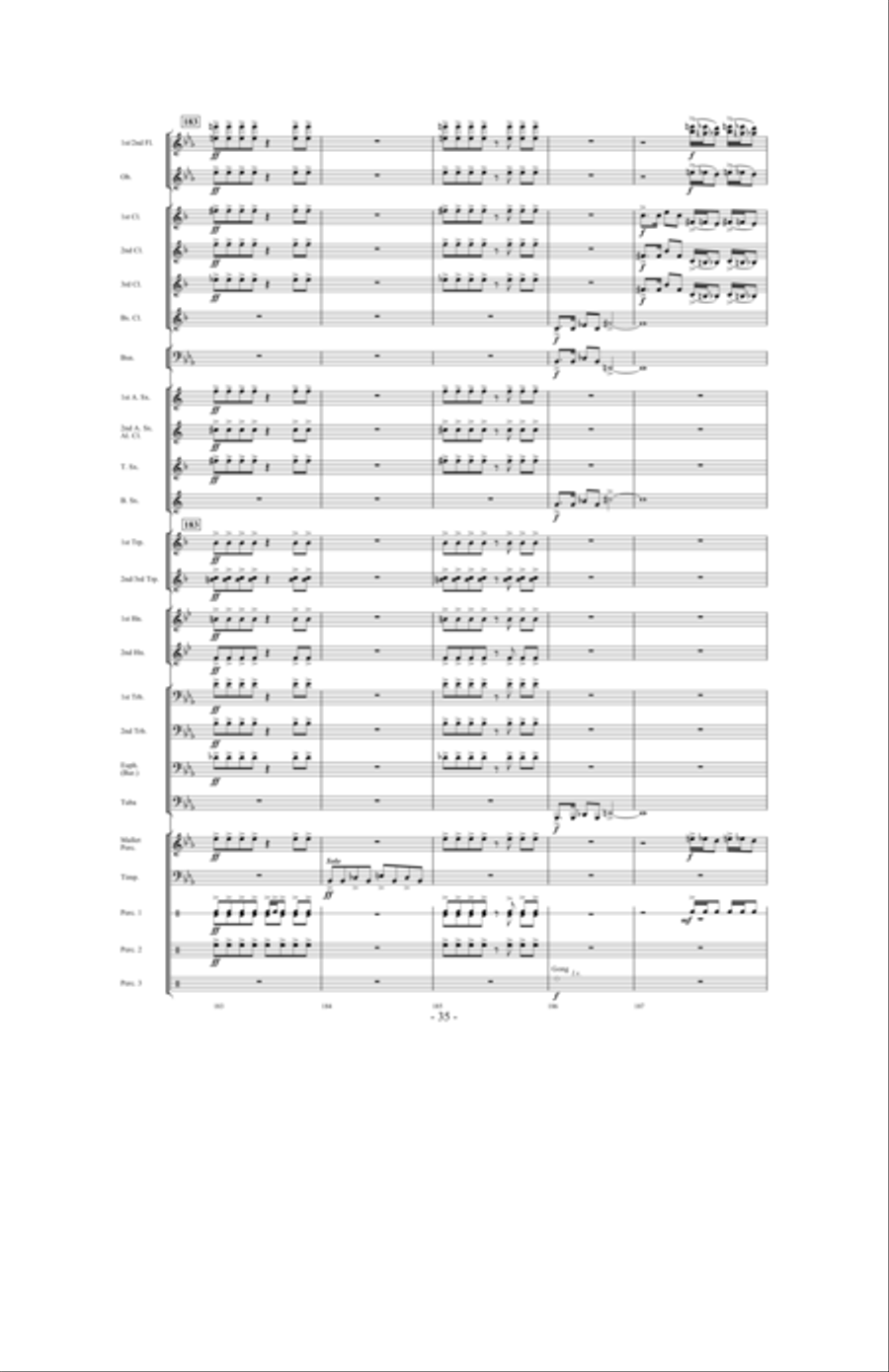 Valley of the Kings Concert Band scores gallery preview page 34