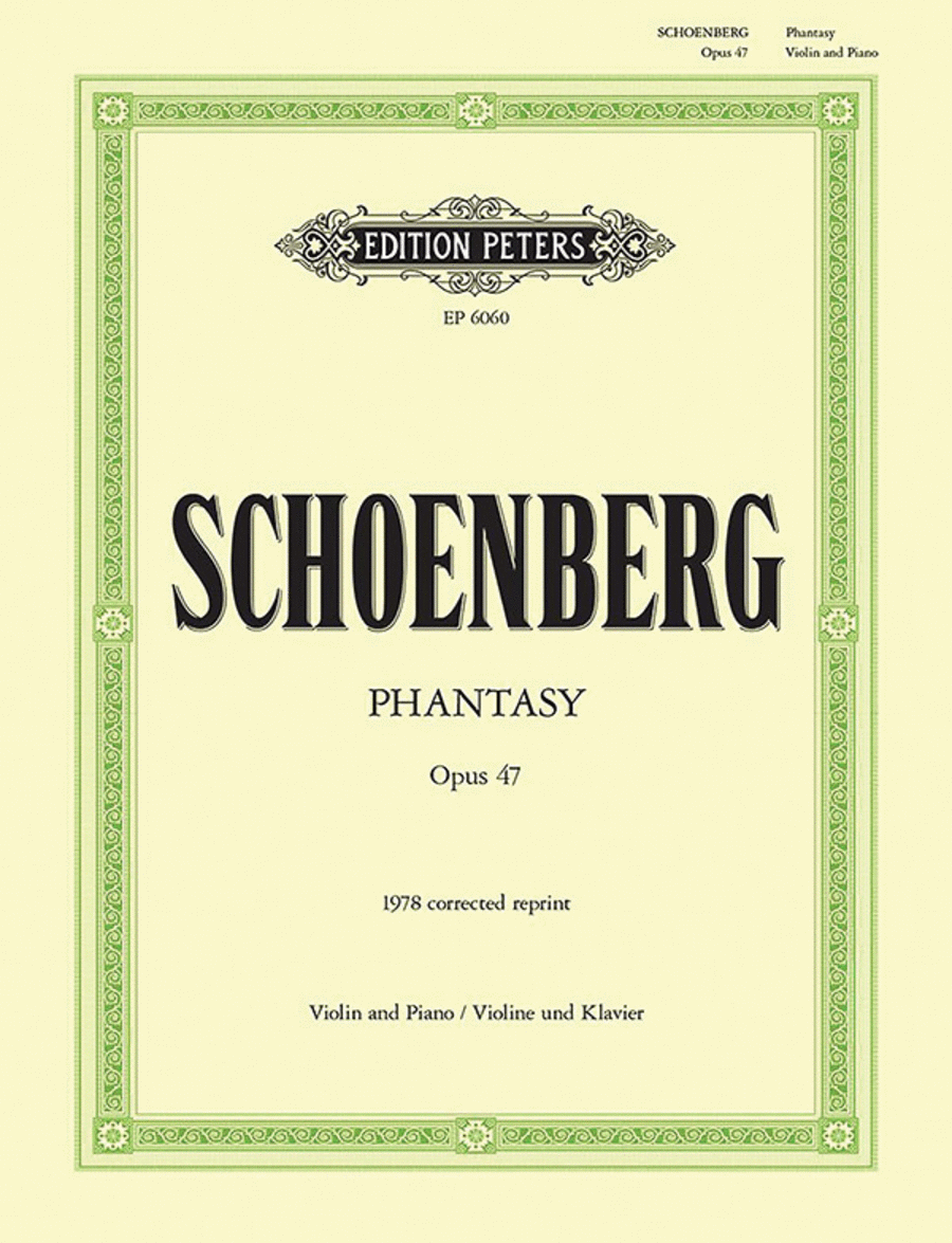 Phantasy Op. 47 for Violin with Piano Accompaniment Violin Solo scores gallery preview page 1