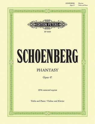 Book cover for Phantasy Op. 47 for Violin with Piano Accompaniment