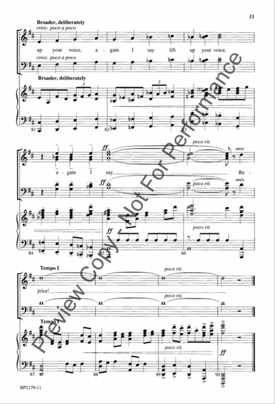 Rejoice, the Lord Is King! - Forrest - SATB 4-Part scores gallery preview page 11