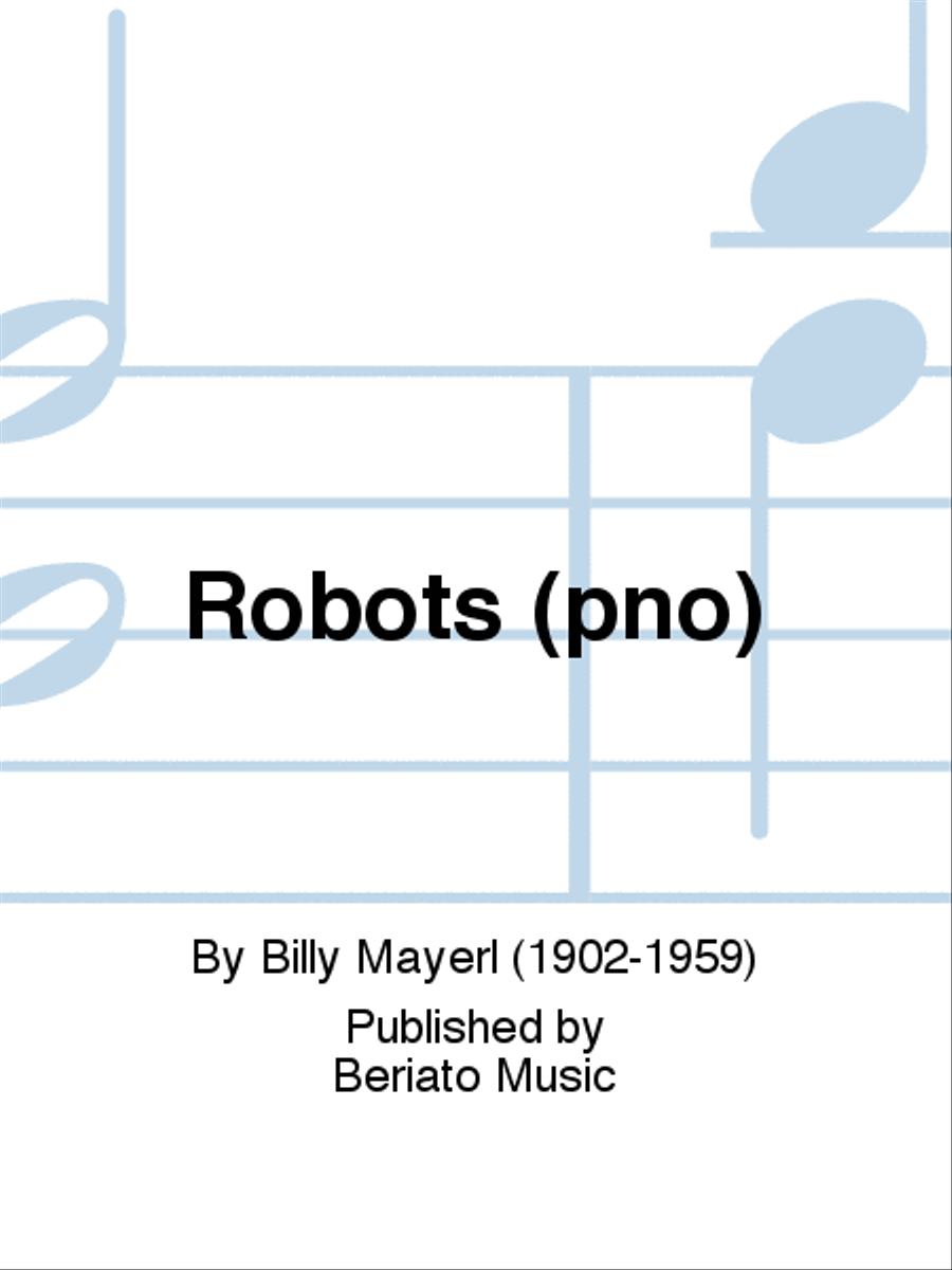 Robots (pno) Piano, Vocal, Guitar scores gallery preview page 1