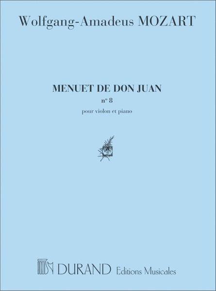 Menuet De Don Juan Pour Piano Et Violoncelle