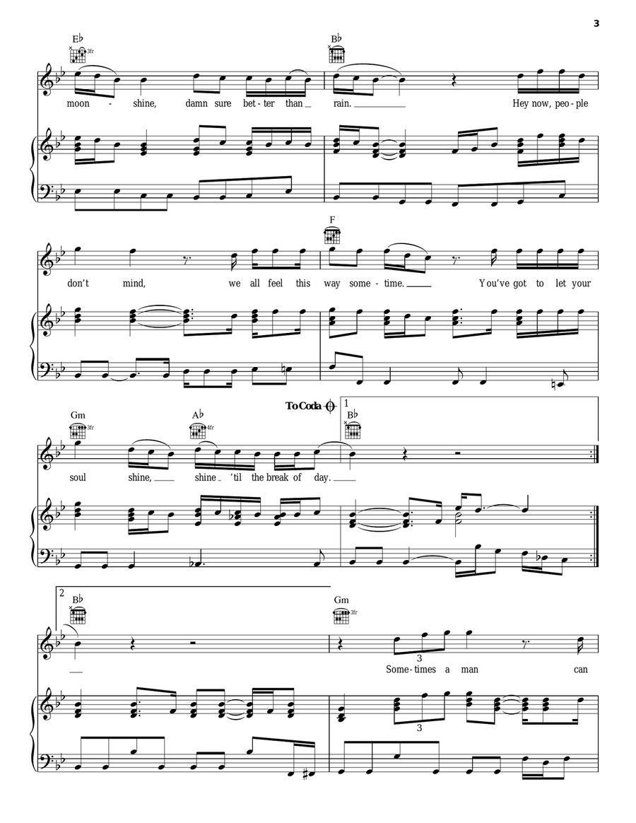 Soul Shine Acoustic Guitar scores gallery preview page 3