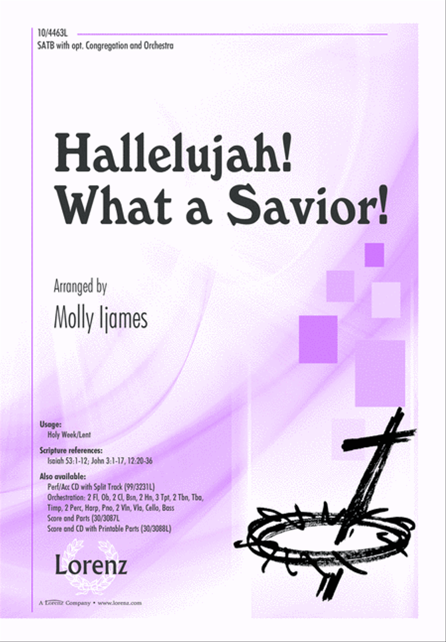 Hallelujah! What a Savior! 4-Part scores gallery preview page 1