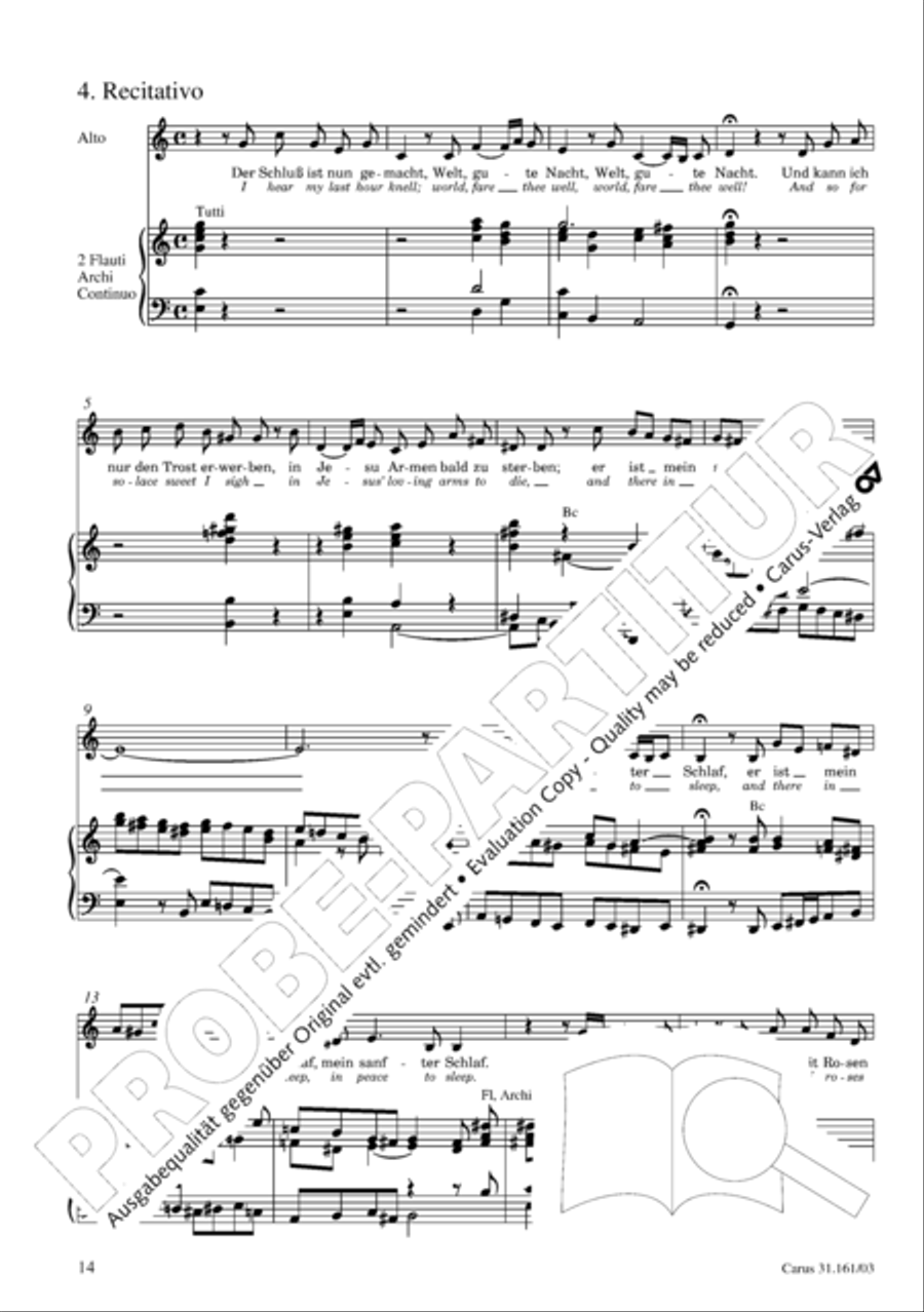 Komm, du susse Todesstunde 4-Part scores gallery preview page 15