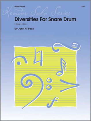 Book cover for Diversities For Snare Drum