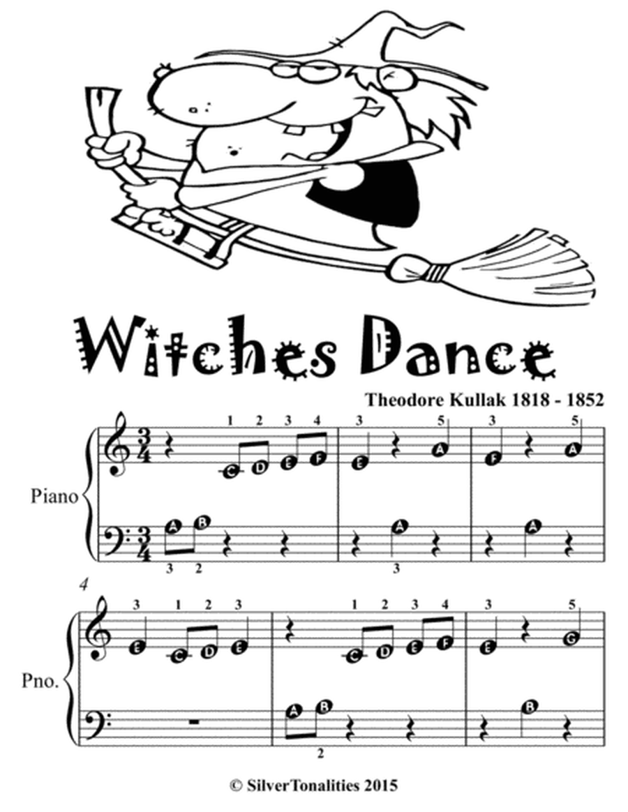 Witches Dance Beginner Piano Sheet Music 2nd Edition