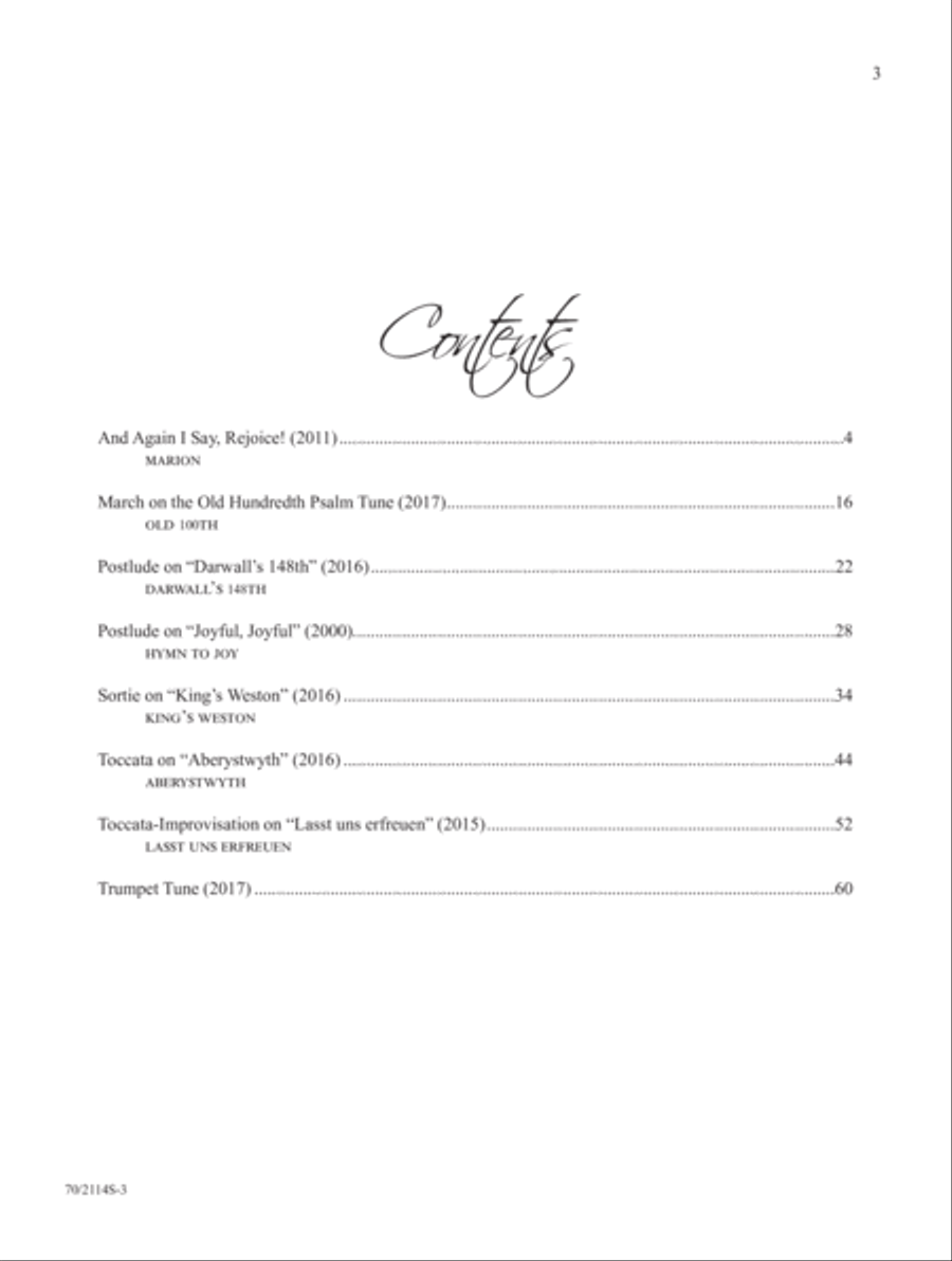 Again, I Say, Rejoice! Organ Solo scores gallery preview page 2