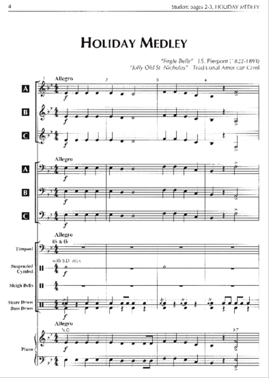Standard of Excellence: Sounds of the Season - Score Concert Band Methods scores gallery preview page 2