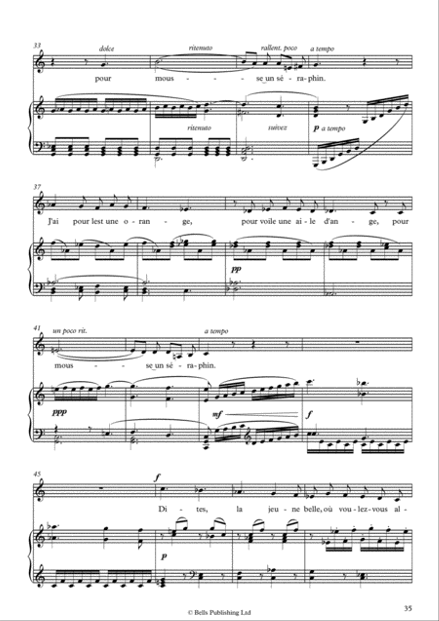 L'ile inconnue, Op. 7 No. 6 (C Major) Voice Solo scores gallery preview page 3