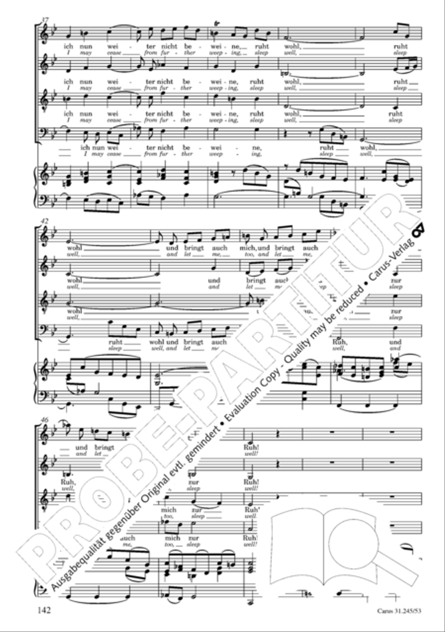 St. John Passion (Johannes-Passion) 4-Part scores gallery preview page 143