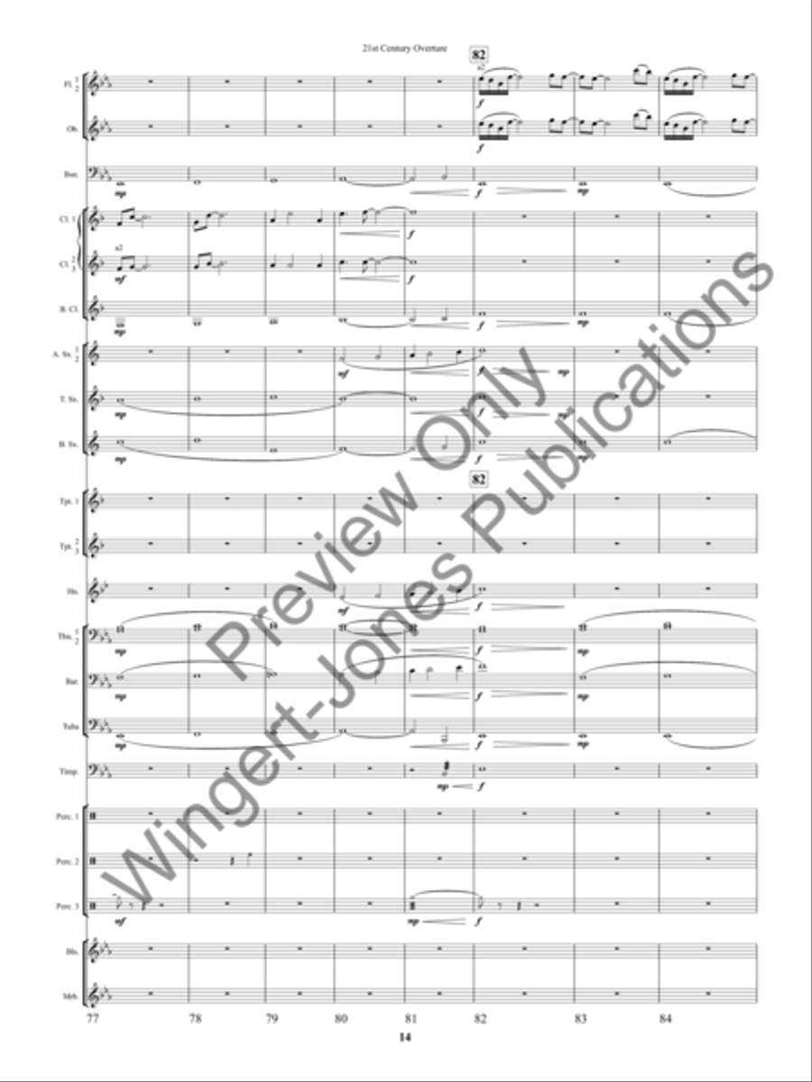 21st Century Overture Concert Band scores gallery preview page 17