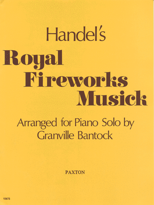 Book cover for Royal Fireworks Music