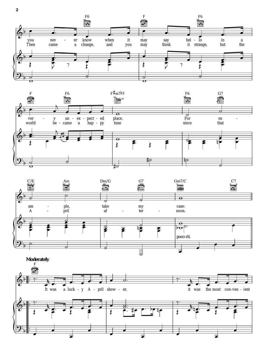 I Found A Million Dollar Baby (In A Five And Ten Cent Store) Piano, Vocal, Guitar scores gallery preview page 2
