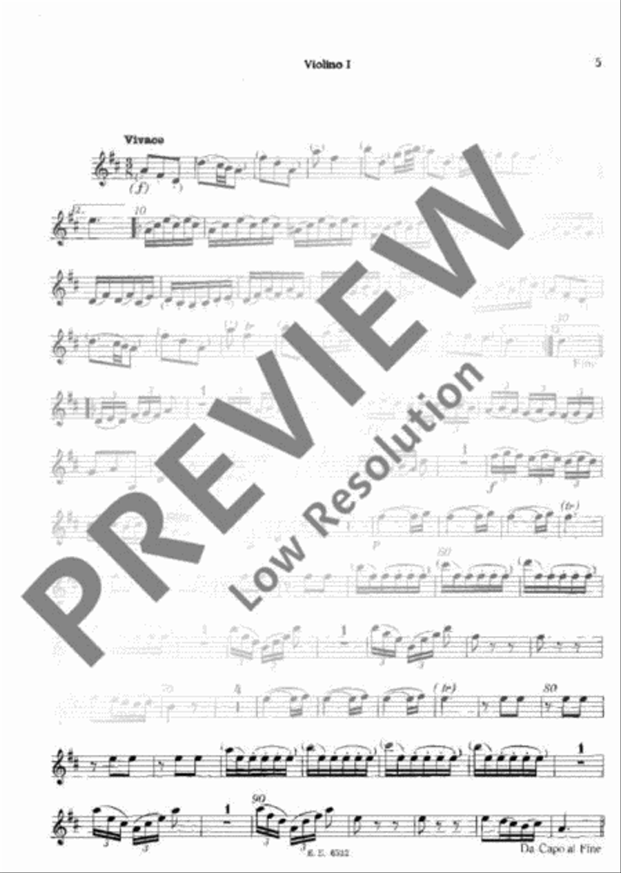 Concerto D major Violin scores gallery preview page 6