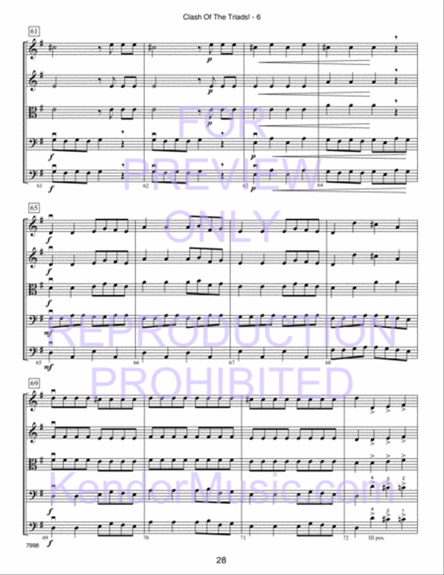 Kendor Concert Favorites, Volume 2 (Score) Score scores gallery preview page 33