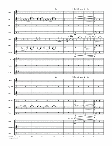 Cantique de Noel (O Holy Night) - Conductor Score (Full Score)