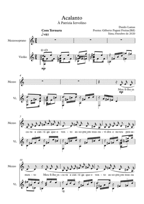 Acalanto( mezzo-soprano/Guitar)