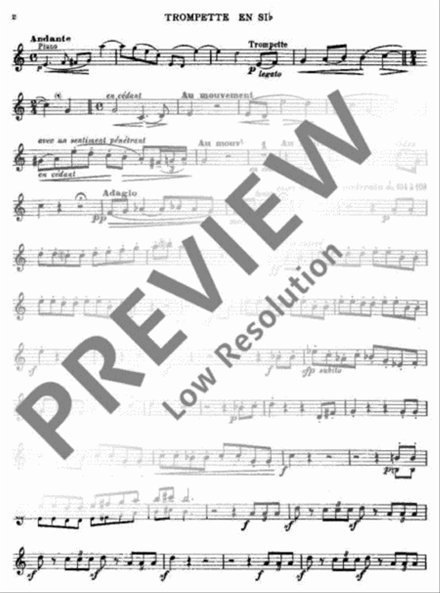 Fantaisie-Caprice Trumpet scores gallery preview page 14