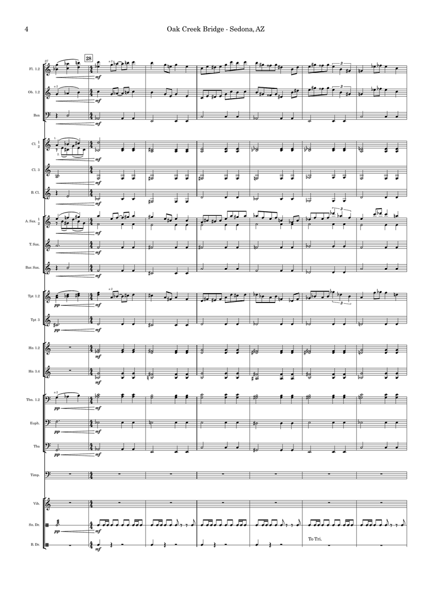 Arizona Bridges Concert Band scores gallery preview page 6
