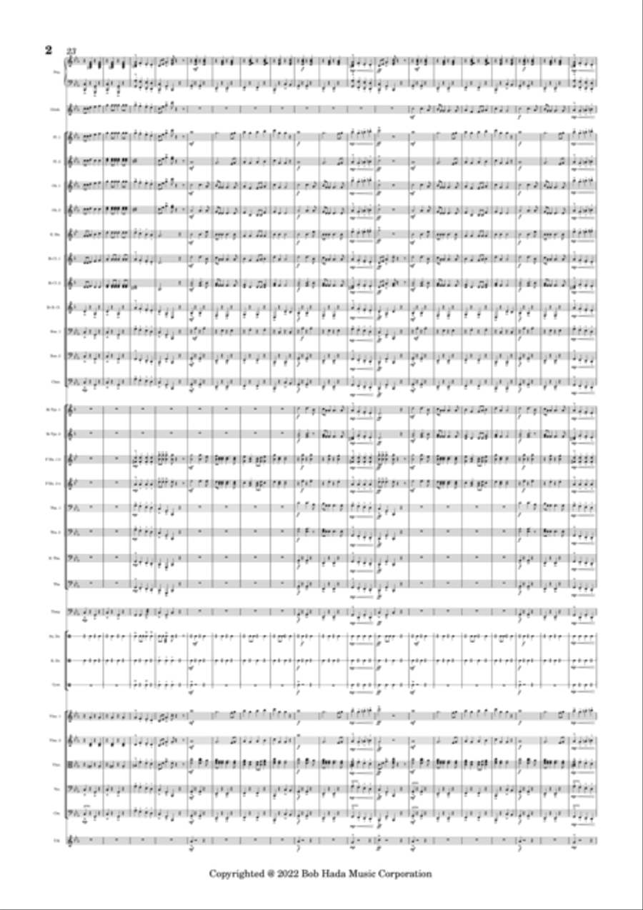 Welleman (Sea Shanty) Full Orchestra scores gallery preview page 2