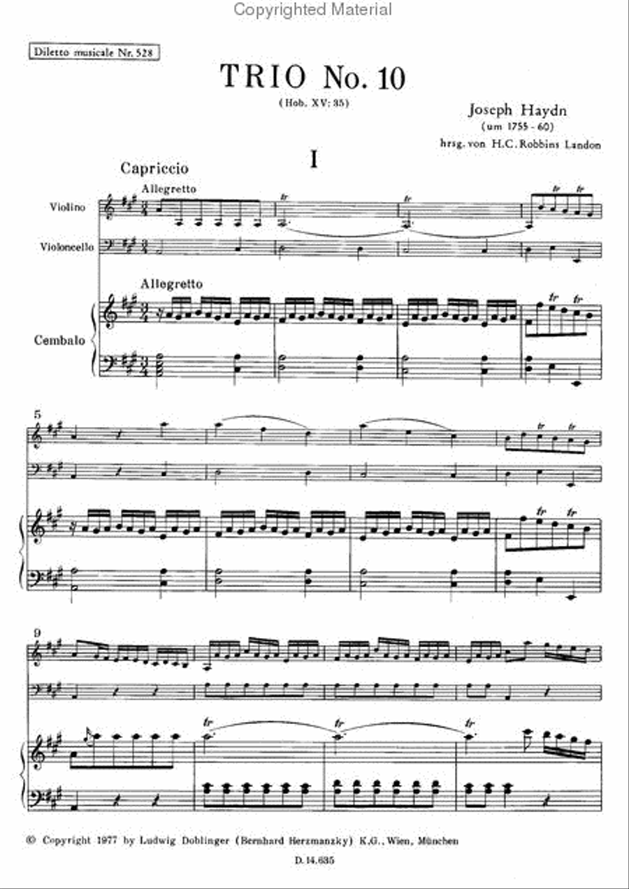 Klaviertrio Nr. 10 A-Dur Piano Trio scores gallery preview page 2