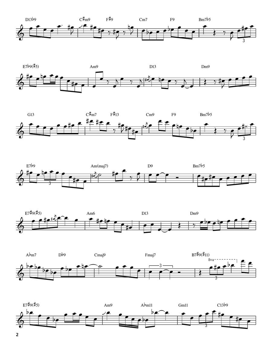 Autumn Leaves Clarinet scores gallery preview page 2