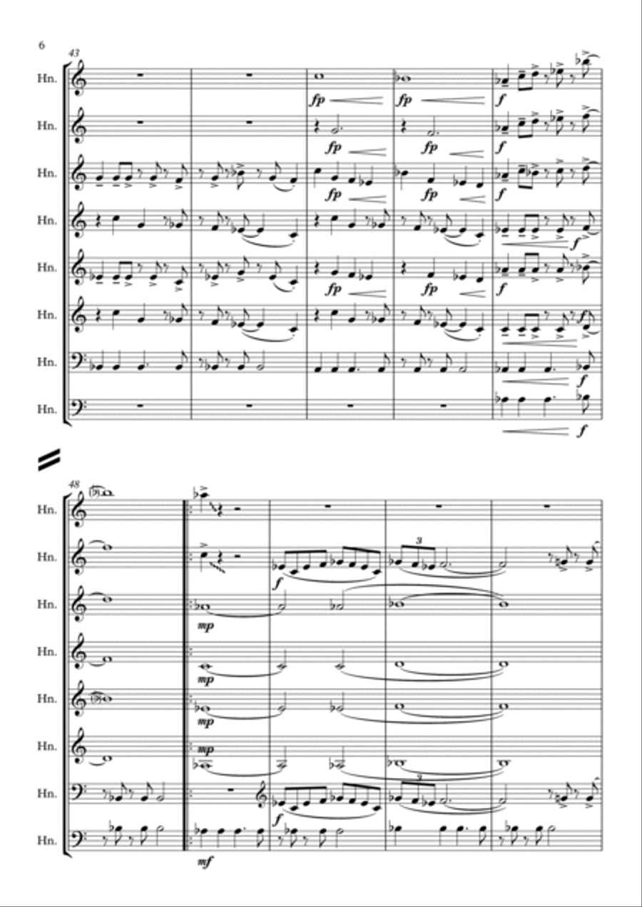 MEGALOVANIA (from Undertale) Horn Solo scores gallery preview page 6