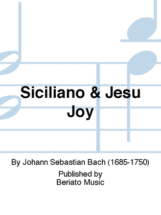 Book cover for Siciliano & Jesu Joy