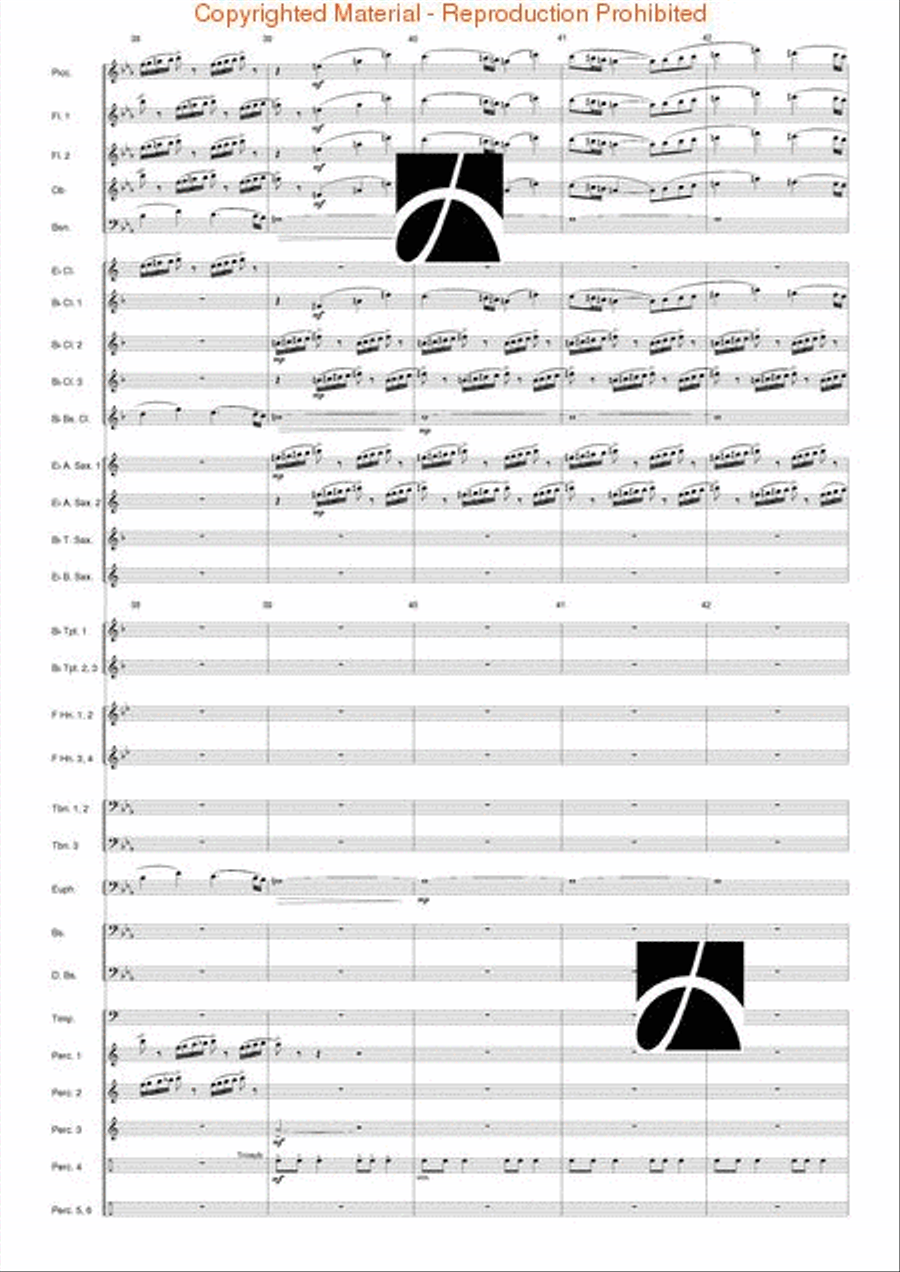 Hymn to the Infinite Sky Concert Band scores gallery preview page 10