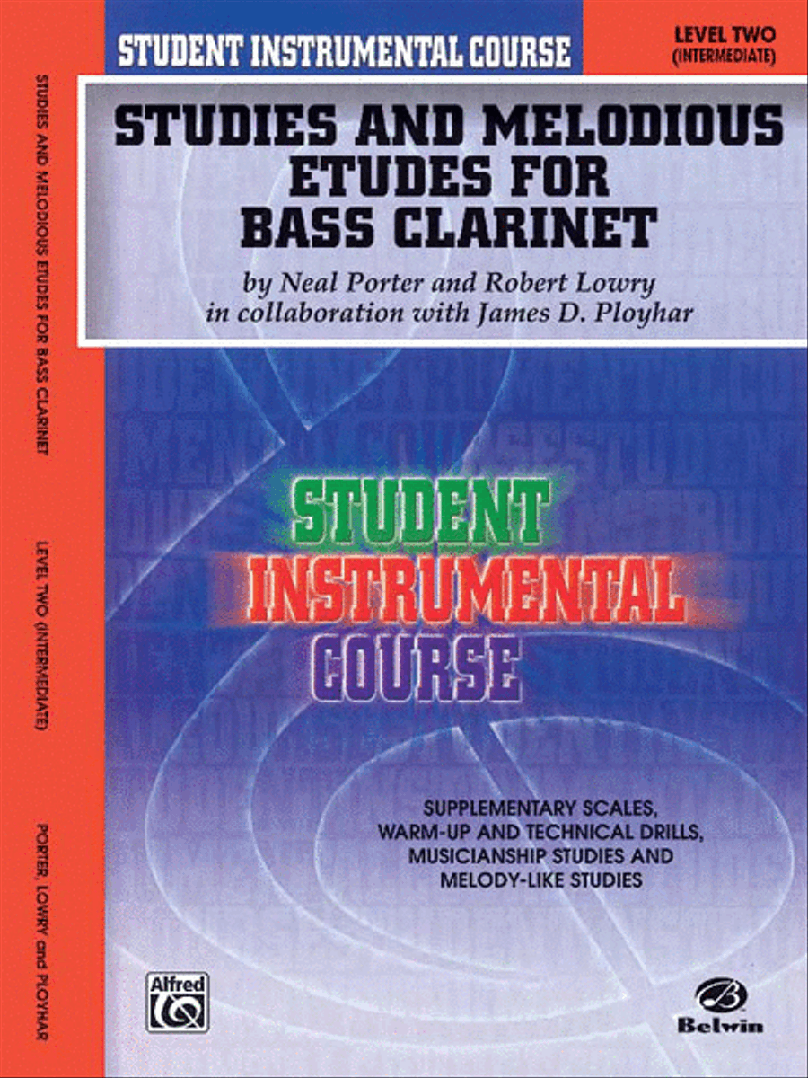 Student Instrumental Course Studies and Melodious Etudes for Bass Clarinet Bass Clarinet scores gallery preview page 1