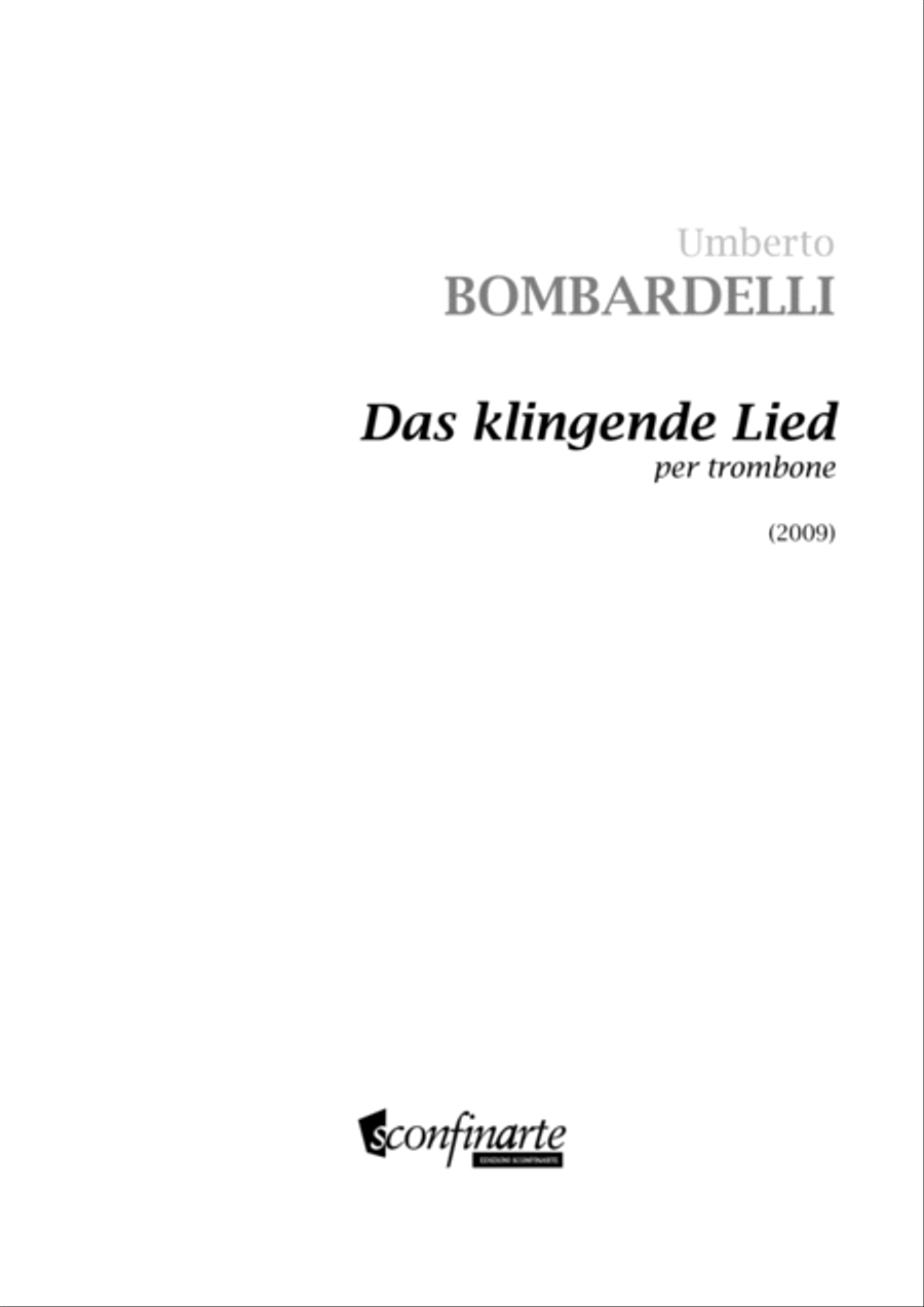 Umberto Bombardelli DAS KINGENDE LIED (ES 400) Trombone Solo scores gallery preview page 3