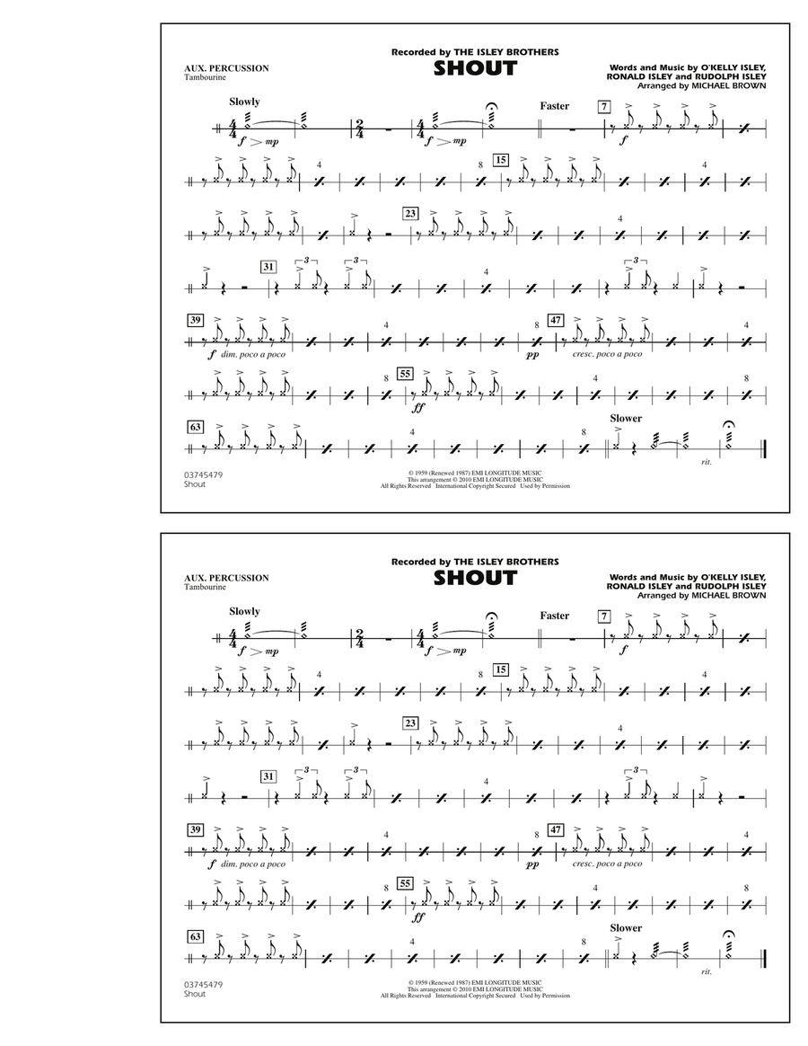 Shout - Aux Percussion