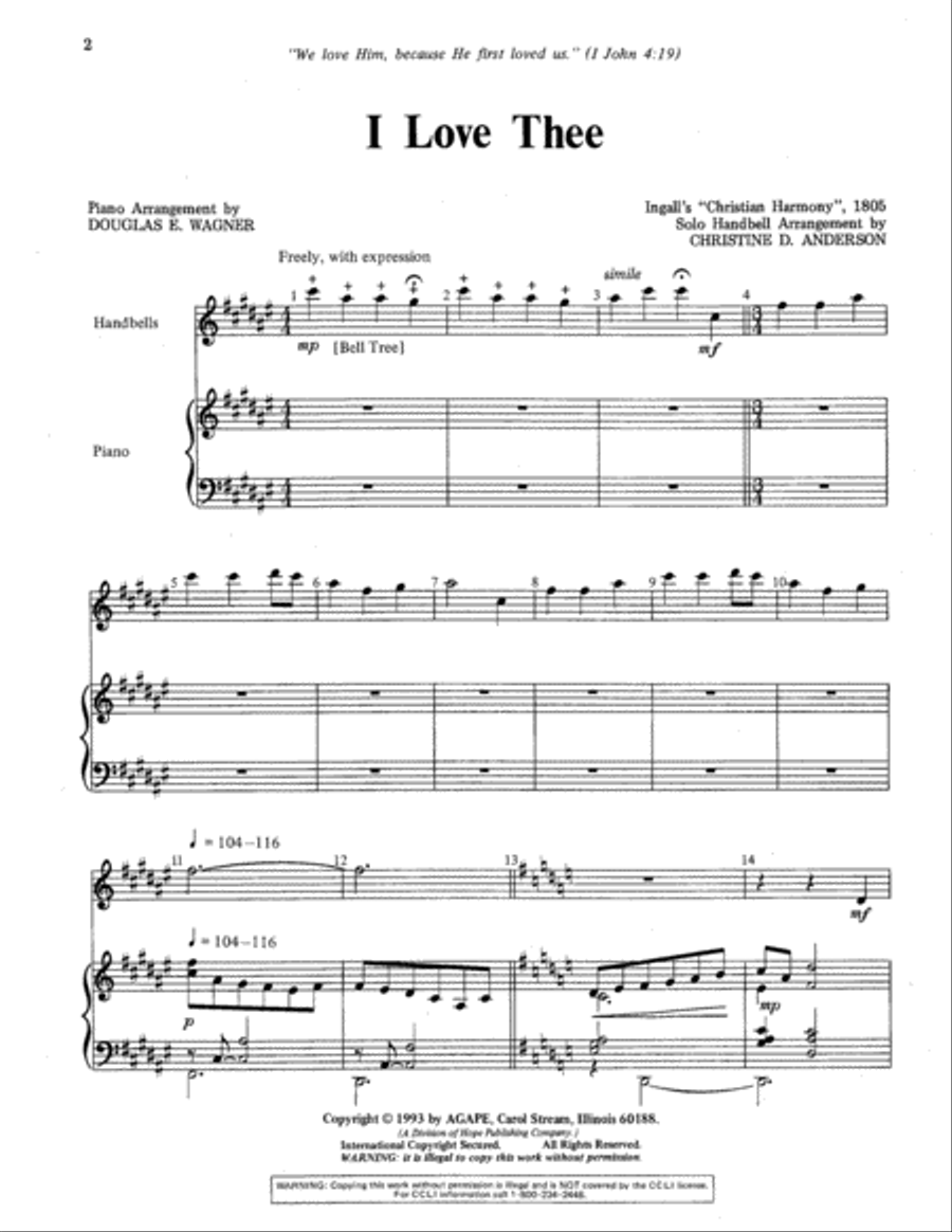 I Love Thee Percussion scores gallery preview page 9
