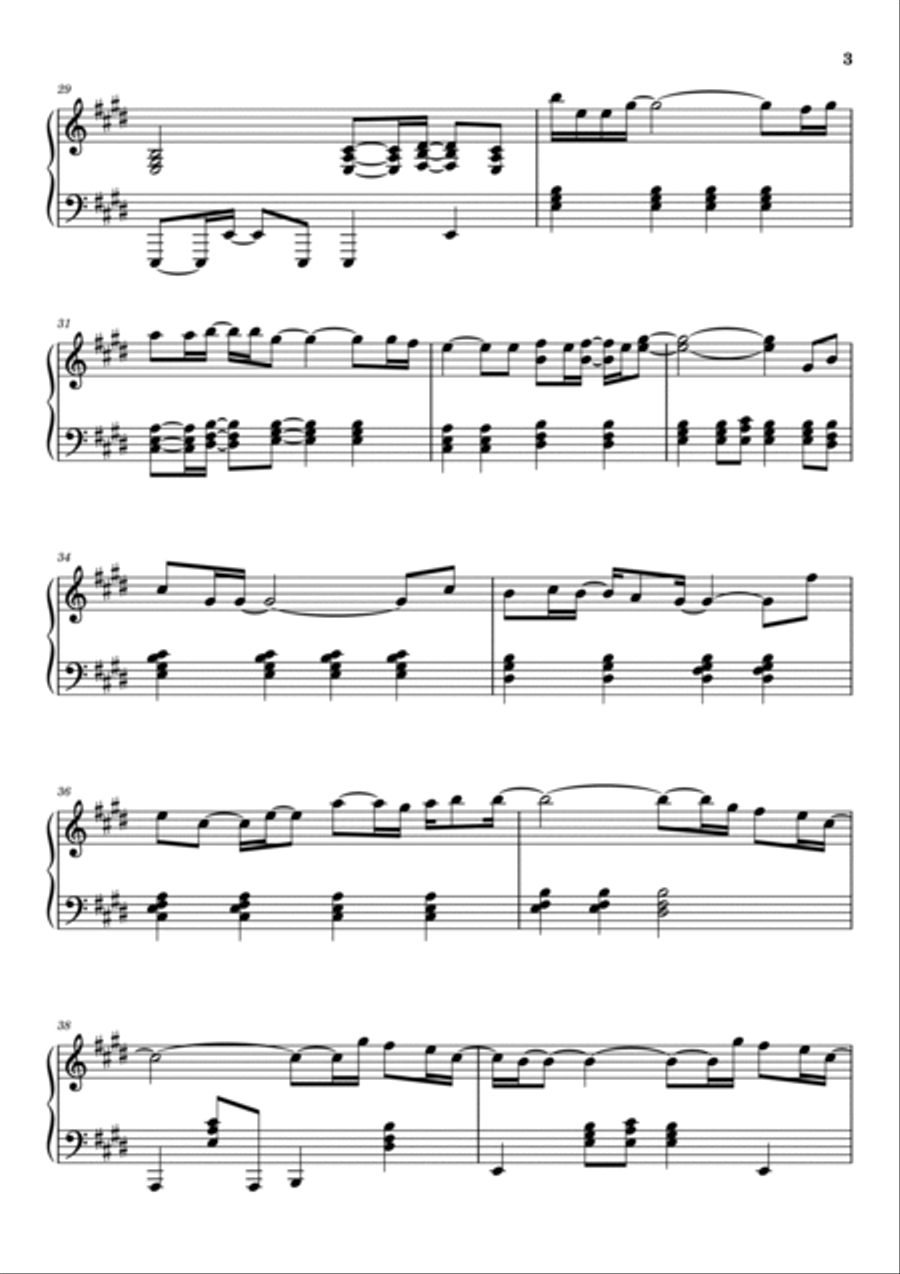 We Are The World Piano Solo scores gallery preview page 3
