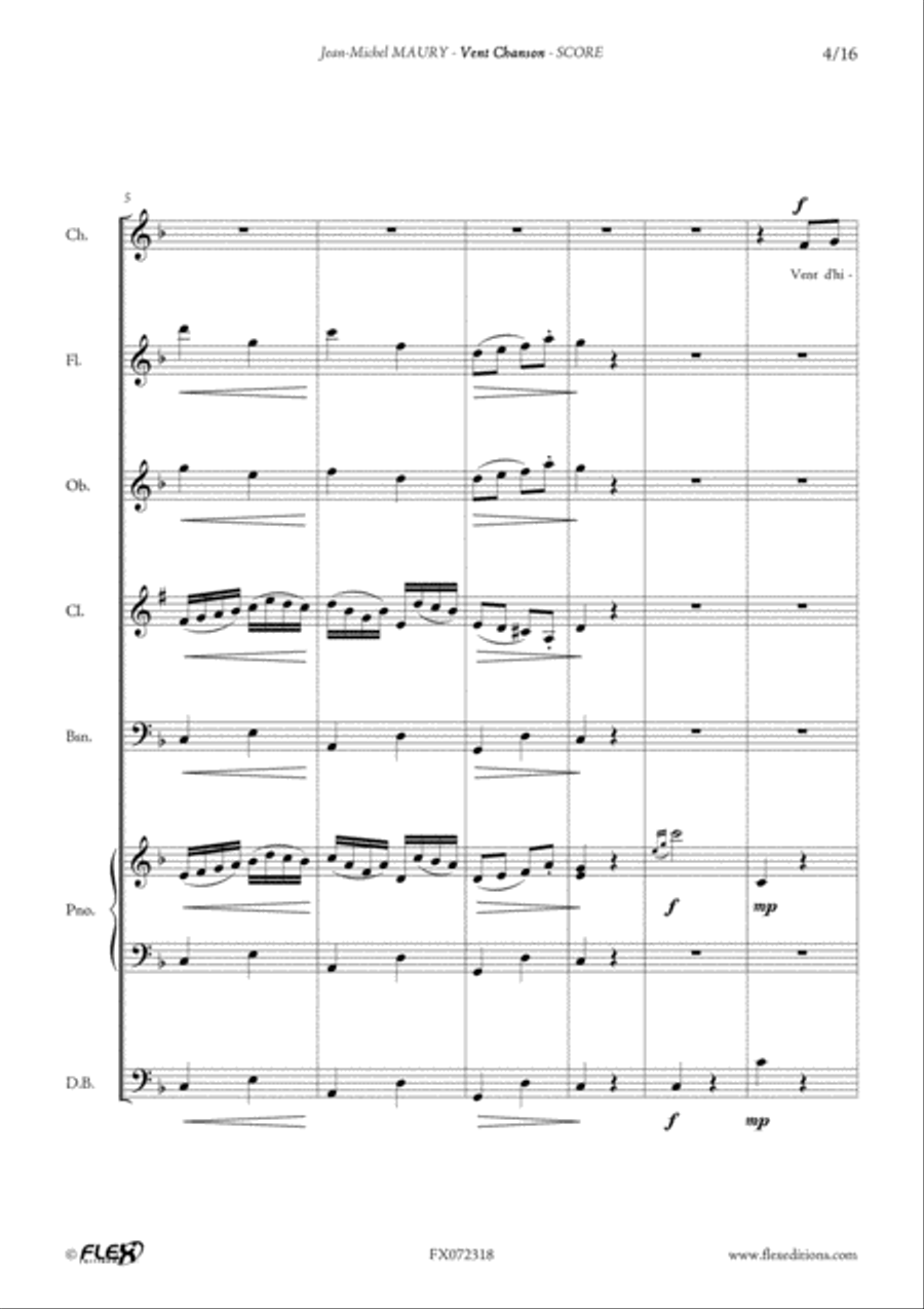 Vent Chanson Children's Choir scores gallery preview page 4
