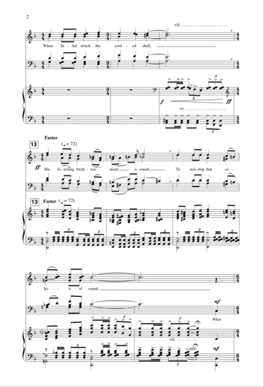 Ode To Music 4-Part scores gallery preview page 2