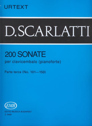Book cover for 200 Sonate per clavicembalo (pianoforte) 3