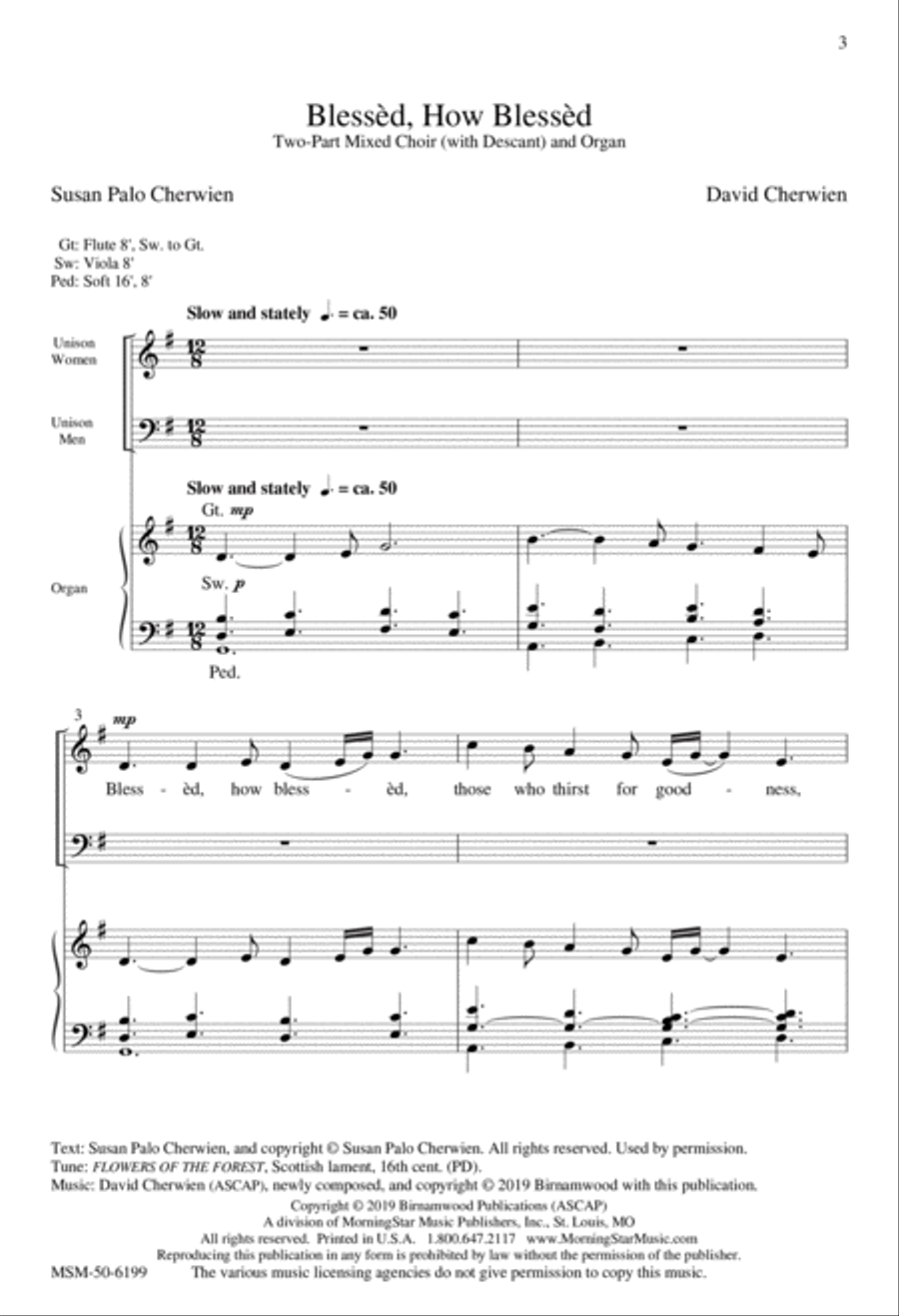 Blessèd, How Blessèd Blessèd, How Blessèd 2-Part scores gallery preview page 2