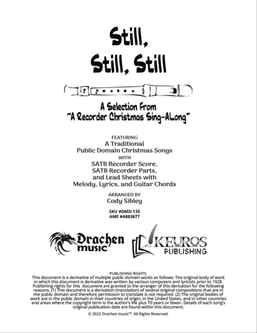 Still, Still, Still Soprano Recorder scores gallery preview page 2