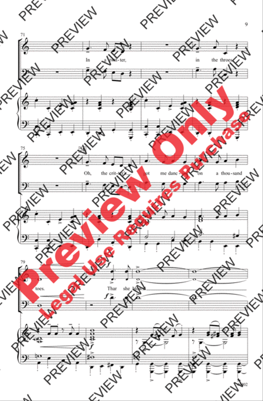 Jitterbug 3-Part scores gallery preview page 9